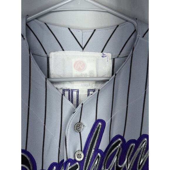 Durham DiaMondbacks Melchoirre 3 Pinstripe Vest Sz S Gray Don Teamwork Athletic - Picture 3 of 4